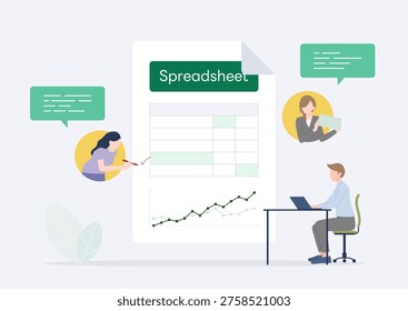 Cloud-Based Spreadsheet Sharing and Collaborative Editing by Business Professionals