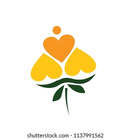 cloudberries, heart, love, logo, sign, gold