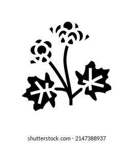 cloudberry berry glyph icon vector. cloudberry berry sign. isolated contour symbol black illustration