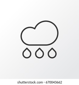 Cloudburst Icon Symbol. Premium Quality Isolated Rain Element In Trendy Style.