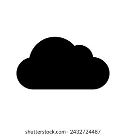 Cloud,cloudy, climate icon, suitable for design element with simple flat icon style has EPS file