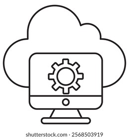 Cloud-computing architecture icon, Building the Future Exploring Cloud Computing Architecture, Optimizing Performance with Modern Cloud Computing Designs vector