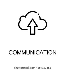 Cloude  icon. Single high quality outline symbol for web design or mobile app. Thin line sign for design logo. Black outline pictogram on white background