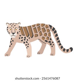 Clouded leopard icon clipart avatar logotype concepte isolated illustration