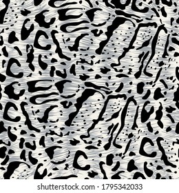 Clouded leopard wild animal pattern in vector 