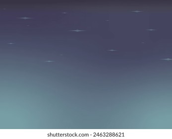 Cloudless night sky with shining stars. Vector illustration.