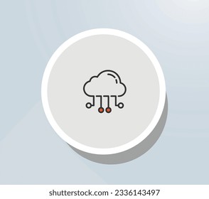 Cloud-Native Applications icon vector design