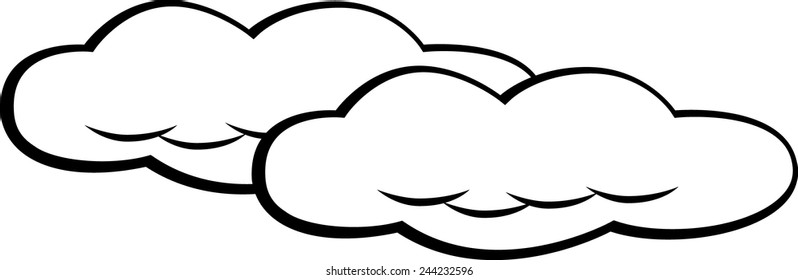 Clouds Stock Vector (Royalty Free) 244232596 | Shutterstock