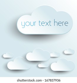 Clouds Abstract Background - vector EPS10