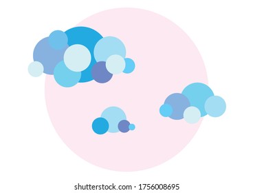 Abstrakter Wolken-Cartoon-Bild