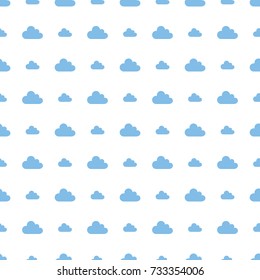 clouds baby boy pattern blue and white