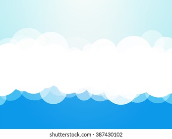 clouds blue background