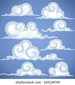 Clouds in blue sky