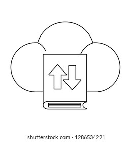 clouds with book