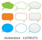 Clouds and bubbles for speech