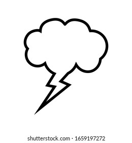 Clouds bubbles speech icon vector sign and symbols on trendy design
