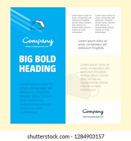 Clouds  Business Company Poster Template. with place for text and images. vector background