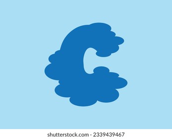Clouds or C Letter Logo