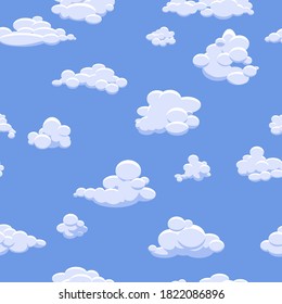 dibujos animados de nubes para textiles para bebés