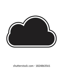 Clouds Clipart App Flat Icon Design Vector