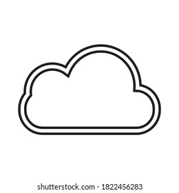 Clouds Clipart Flat Icon Design Vector