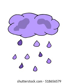 Clouds Cloud vector isolated illustration doodle hand drawn air Cartoon cute sky Background pink icon desing color