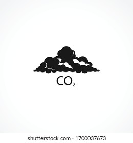 clouds of CO2 icon , clouds icon. clouds vector element