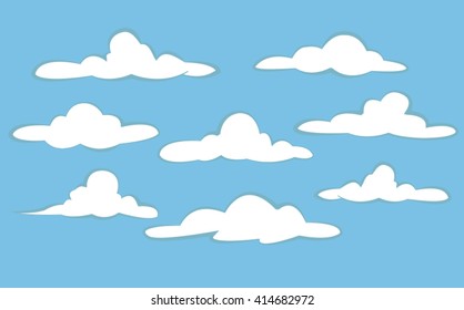 clouds collection. clouds background