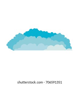 clouds cumulus blue and white background vector illustration