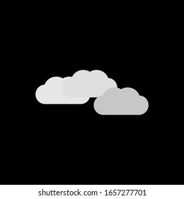 clouds with a deep black background - weather