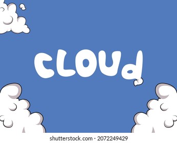 Clouds design, cloud background design