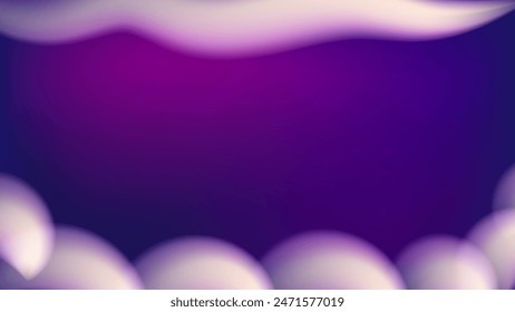 clouds fluffy like border blue violet   vector background