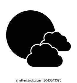 Clouds Glyph Style vector icon which can easily modify or edit 
