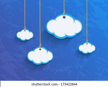 Clouds Hanging Vector Illustration