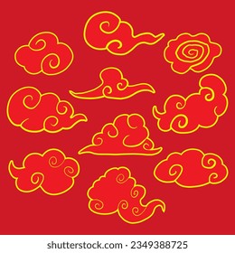 Las nubes tienen un significado simbólico en el arte y la cultura tradicionales chinas. En el arte chino, los motivos de las nubes se usan a menudo para crear patrones decorativos o para agregar profundidad.