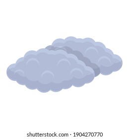 Clouds icon. Cartoon of clouds vector icon for web design isolated on white background