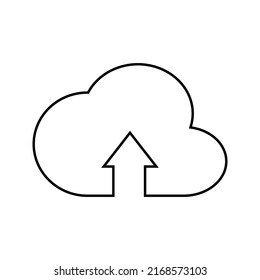Icono de nubes. concepto de nube y meteorología. aislado en fondo blanco