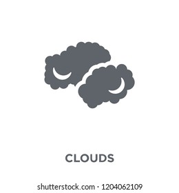 Clouds icon. Clouds design concept from  collection. Simple element vector illustration on white background.