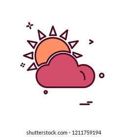 Clouds icon design vector