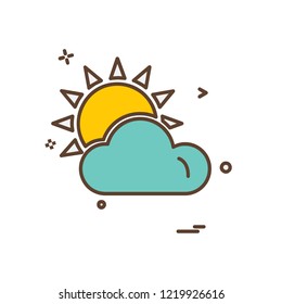 Clouds icon design vector