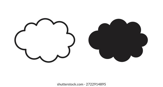 Clouds icon designs collection for mobile, ui, web.