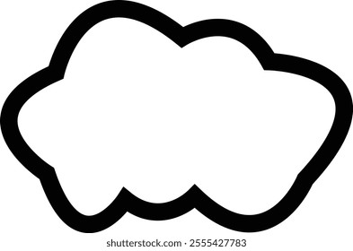 Clouds icon , isolated on a transparent background. Logo and sign. Cloud technologies. Simple modern design. Flat style vector, vector pictogram design template, used for mobile phone website ui.