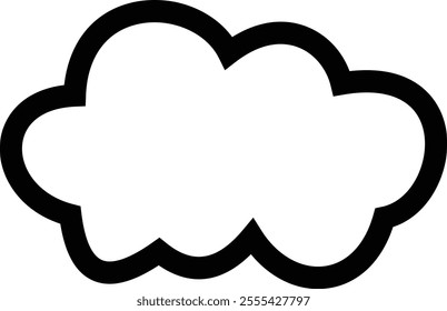 Clouds icon , isolated on a transparent background. Logo and sign. Cloud technologies. Simple modern design. Flat style vector, vector pictogram design template, used for mobile phone website ui.