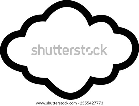 Clouds icon , isolated on a transparent background. Logo and sign. Cloud technologies. Simple modern design. Flat style vector, vector pictogram design template, used for mobile phone website ui.