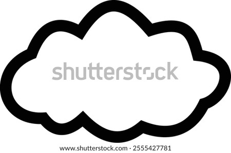 Clouds icon , isolated on a transparent background. Logo and sign. Cloud technologies. Simple modern design. Flat style vector, vector pictogram design template, used for mobile phone website ui.