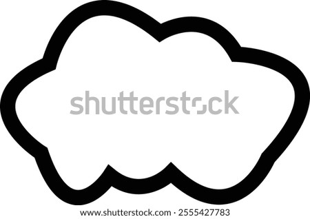 Clouds icon , isolated on a transparent background. Logo and sign. Cloud technologies. Simple modern design. Flat style vector, vector pictogram design template, used for mobile phone website ui.