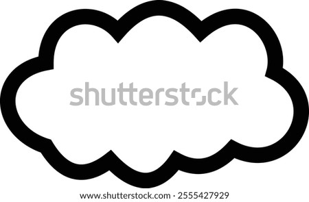 Clouds icon , isolated on a transparent background. Logo and sign. Cloud technologies. Simple modern design. Flat style vector, vector pictogram design template, used for mobile phone website ui.