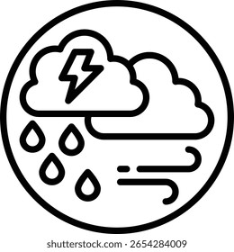 ícone de nuvens em estilo de linha esboço símbolo vetor ilustração
