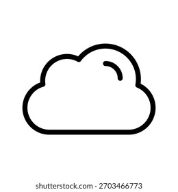 Clouds Icon Set – Minimal Weather Cloud Symbols Collection for Apps, UI Elements, and Web Design
