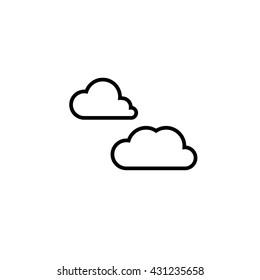 clouds icon. clouds sign